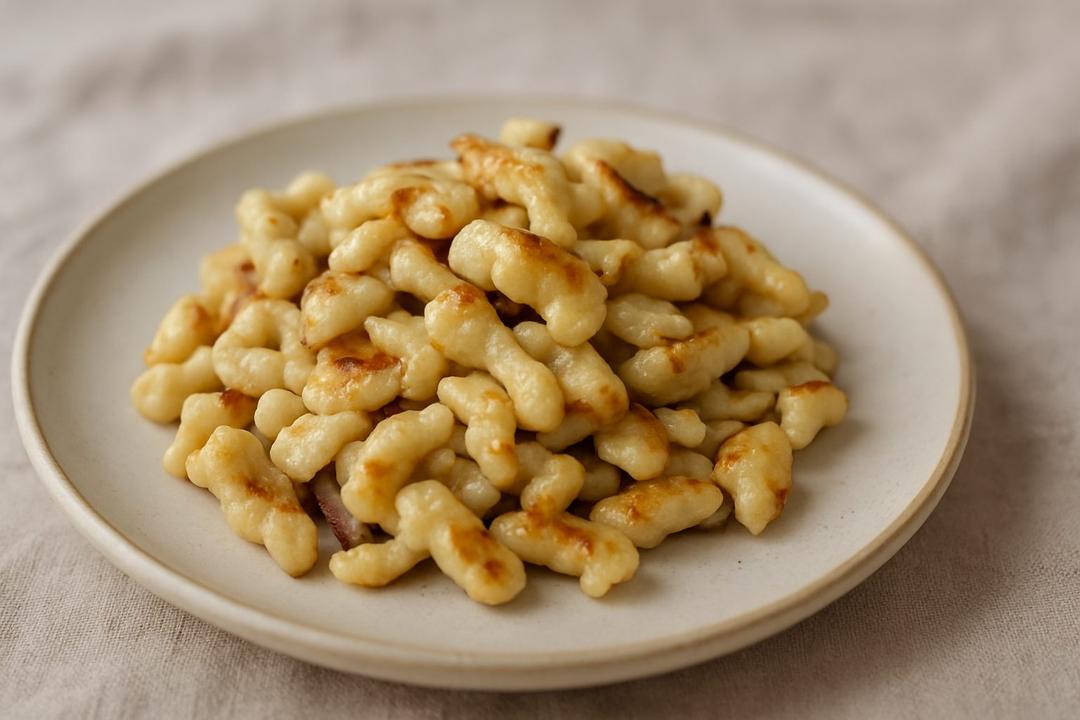 Alman Spätzle Tarifi (Ev Yapımı Yumurta Eriştesi)