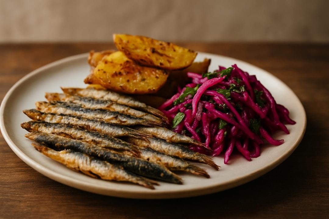 Baked Anchovies Recipe (Cornmeal-Coated)