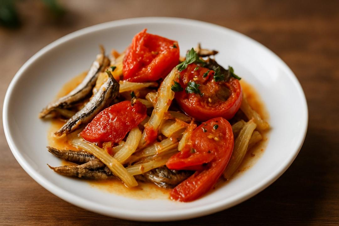 Baked Anchovy Pilaki Recipe