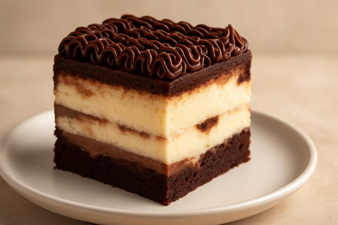 Brownie Cheesecake Torte Recipe (Coffee & Raspberry)
