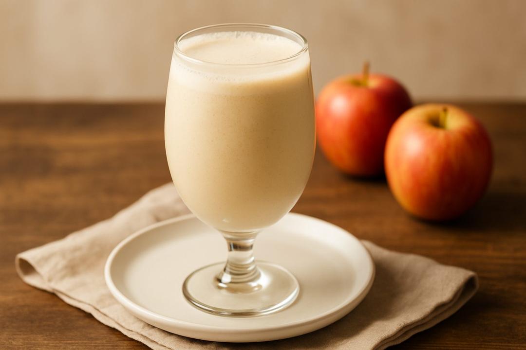 Caramel Apple Milkshake Recipe (with Frozen Yogurt)