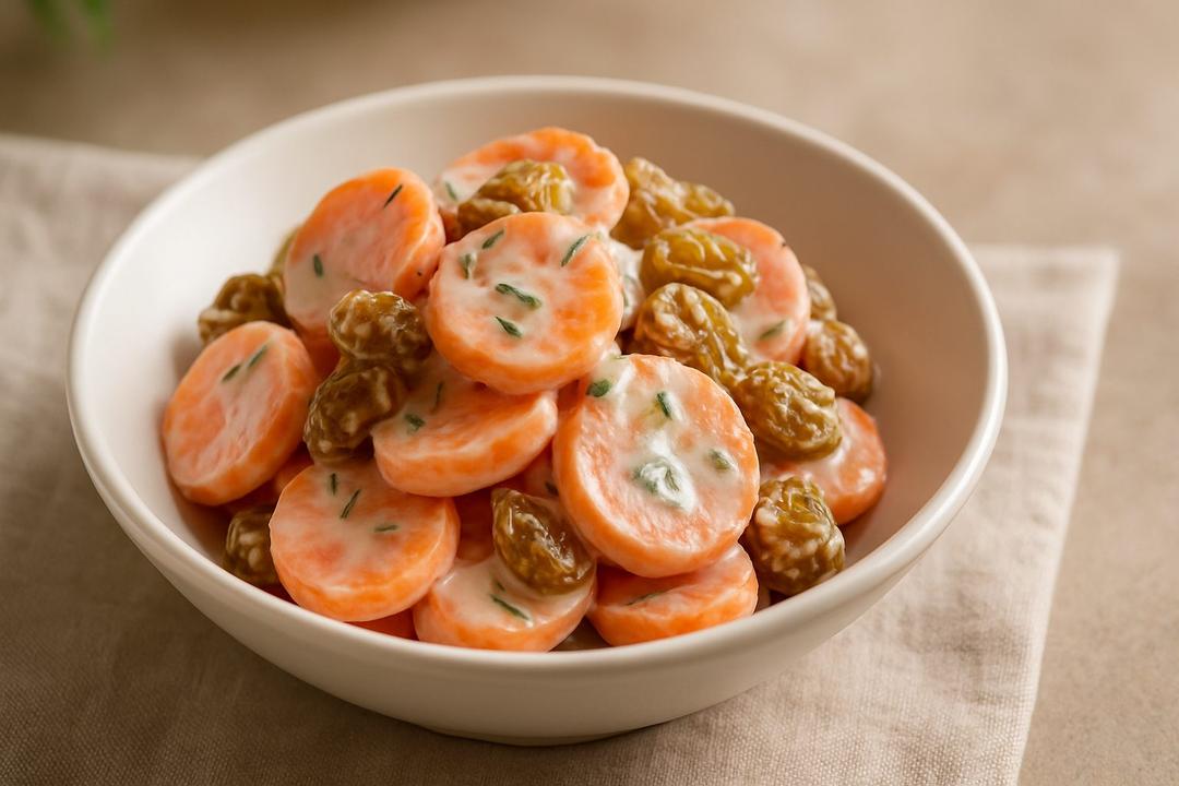 Carrot Raisin Salad Recipe (Yogurt & Mayo)