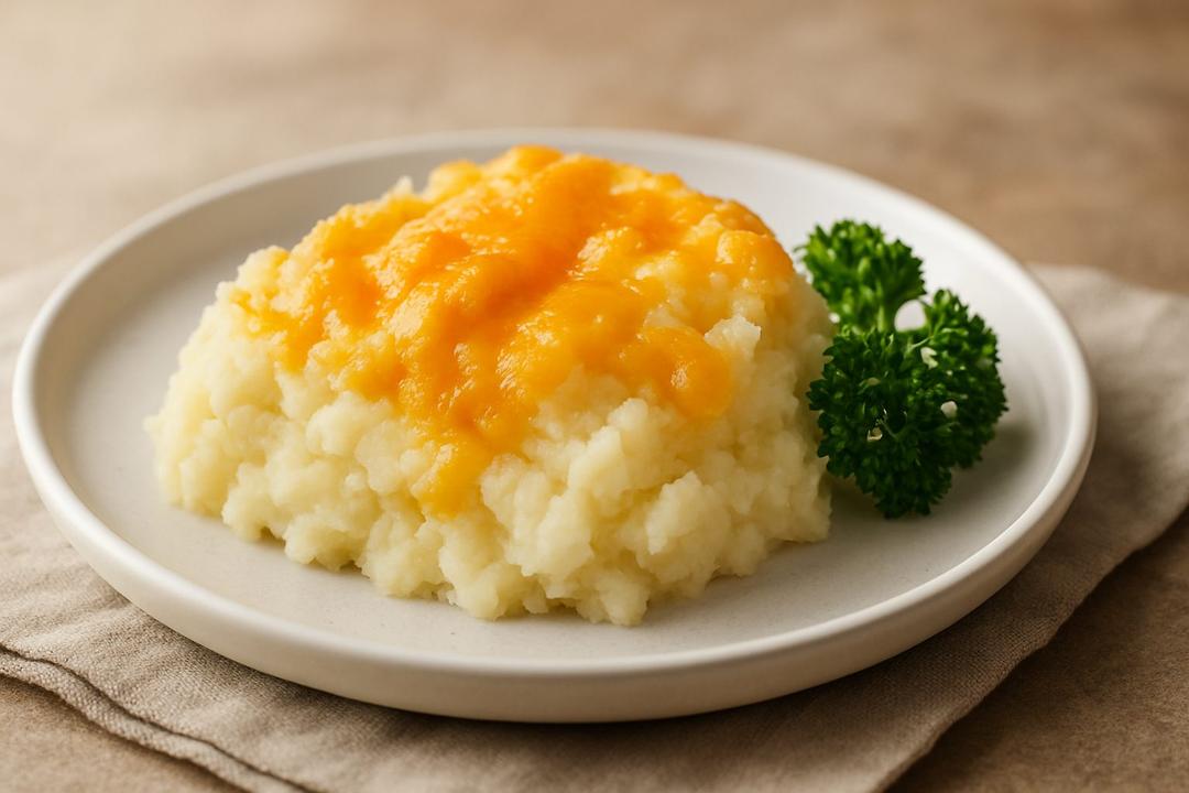 Cheddar Cheese Mashed Potato Casserole Recipe