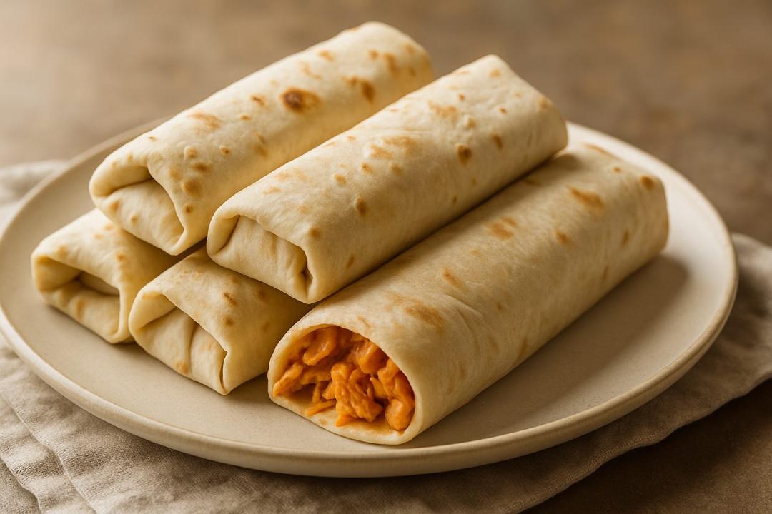 Chicken Bacon Tortilla Wrap Recipe (Garlic, Peppers, Black Beans)