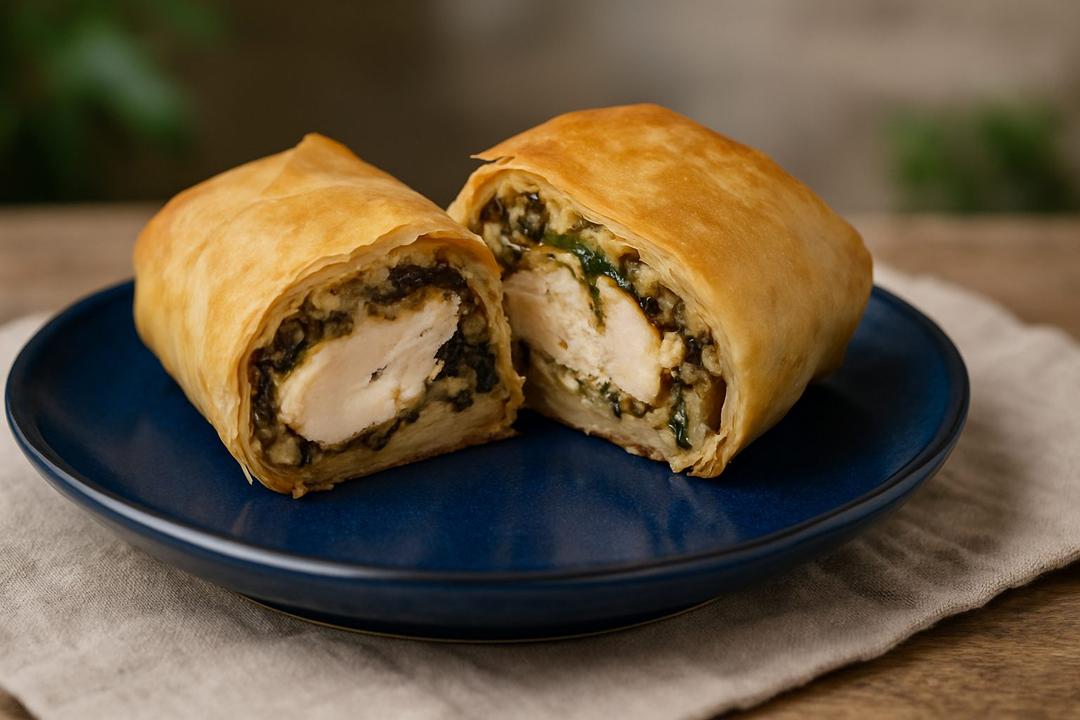 Chicken Breasts in Phyllo Dough Recipe (with Feta)