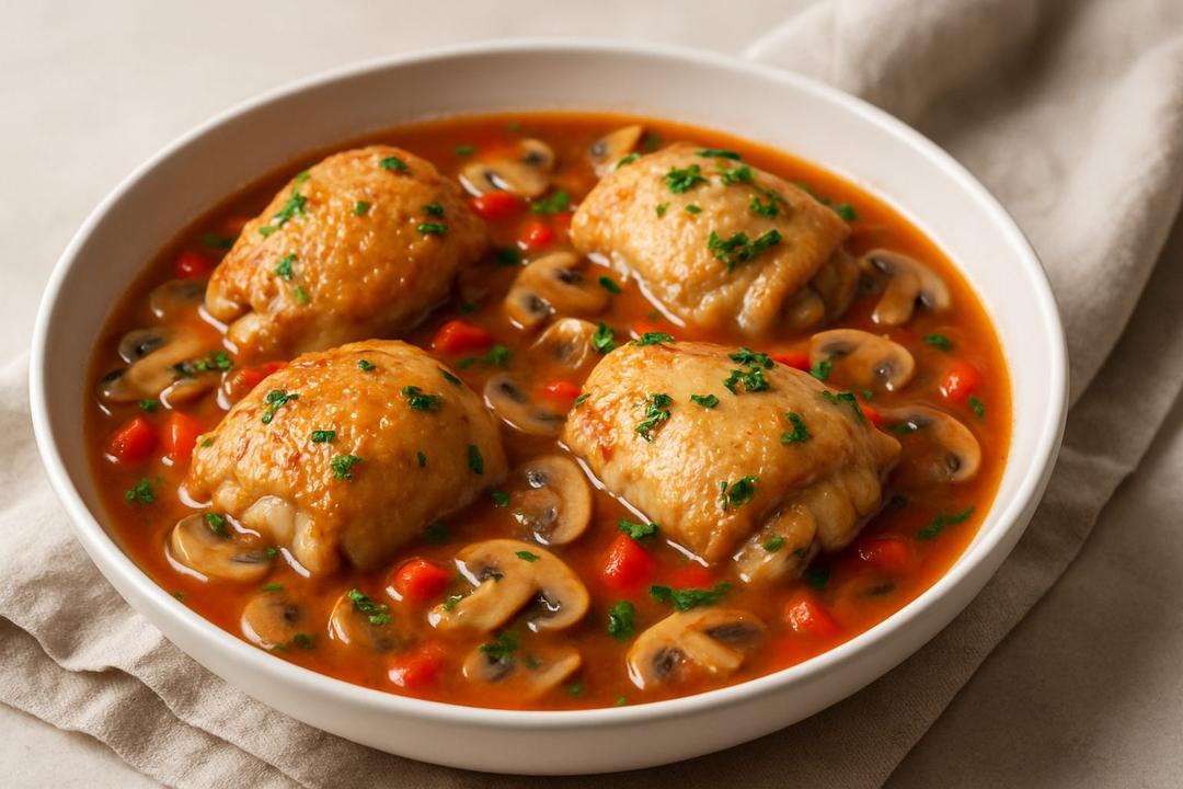 Chicken Chasseur Tarifi (Avcı Usulü Tavuk)