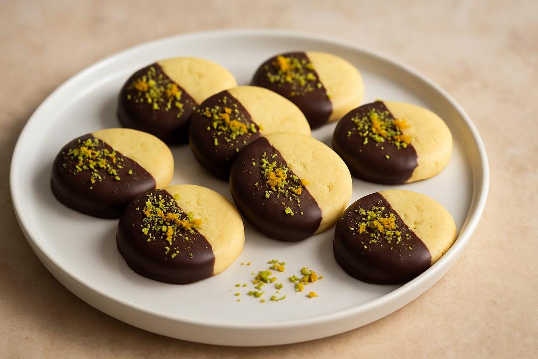 Chocolate-Dipped Orange Cookies