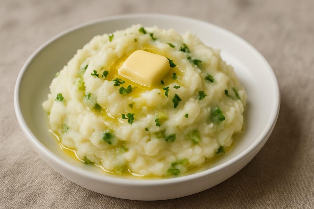 Colcannon Recipe (Mashed Potatoes with Leek and Kale)