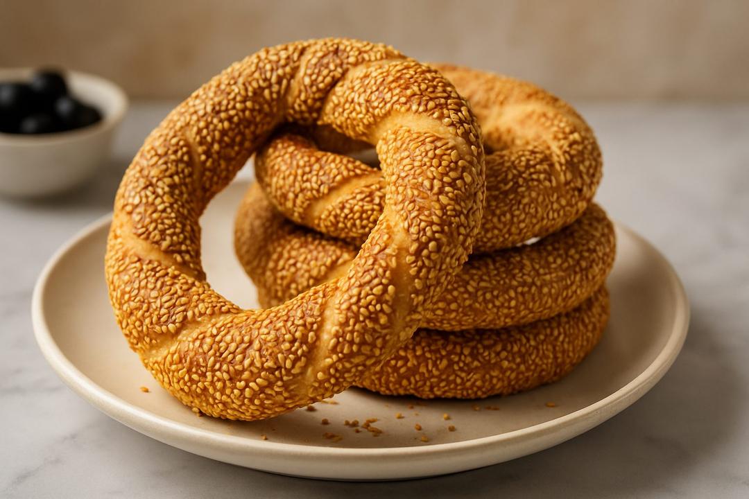 Crispy Turkish Street Simit Recipe (Molasses & Sesame)