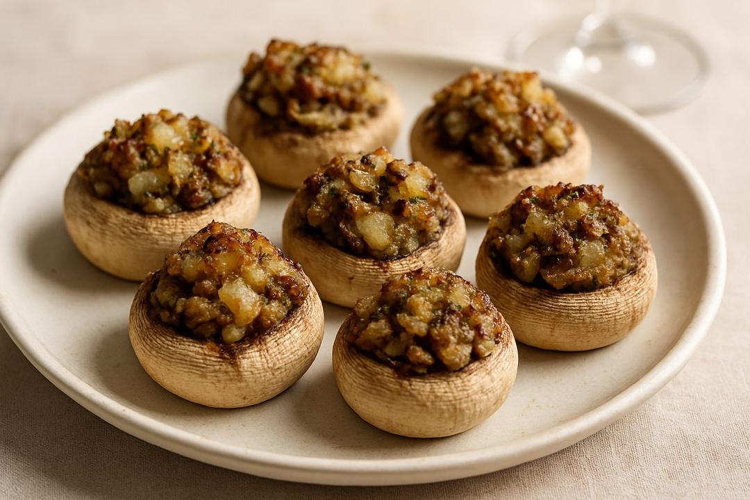 Easy Stuffed Mushrooms Recipe (Quick Baked Appetizer)