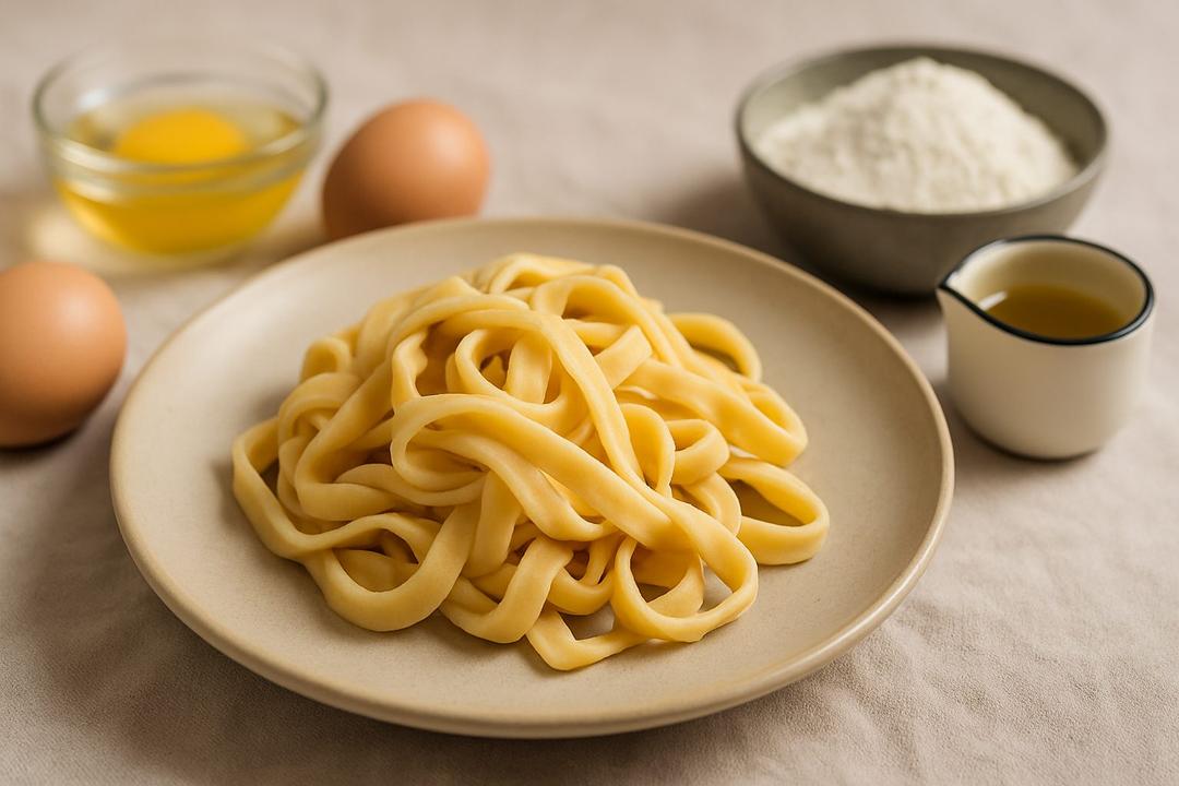 Ev Yapımı Taze Makarna Tarifi (Yumurtalı Hamur)