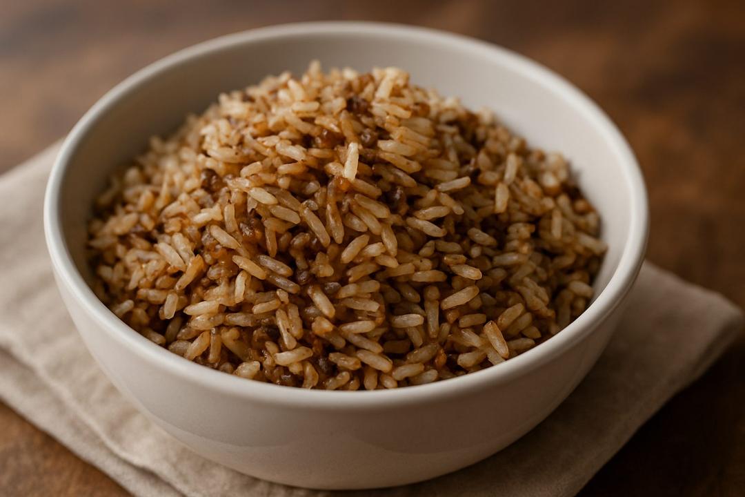 Fırında Kızarmış Pilav Güveci Tarifi (Fried Rice Casserole)