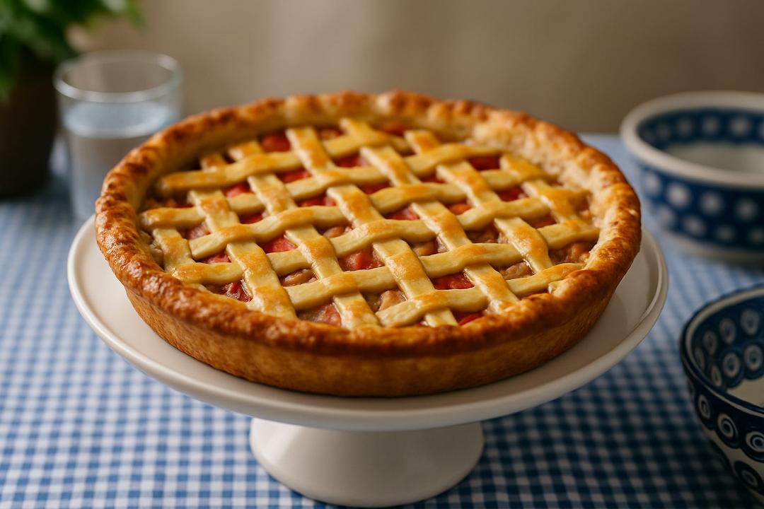 Fresh Rhubarb Pie Recipe