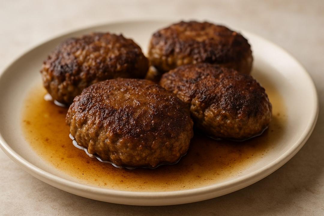 Hamburger Diane Recipe (Mustard & Worcestershire Pan Sauce)