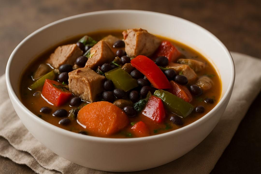 Hindi ve Siyah Fasulye Güveci Tarifi (Black Bean Stew)