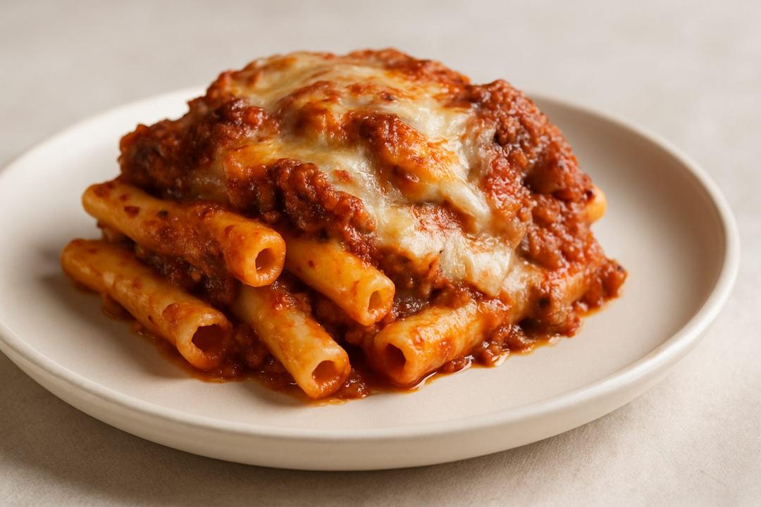 Homemade Baked Ziti Recipe (with Ground Beef and Sausage)