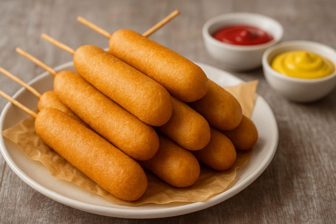 Homemade Corn Dog Recipe (Sausage in Cornmeal Batter)