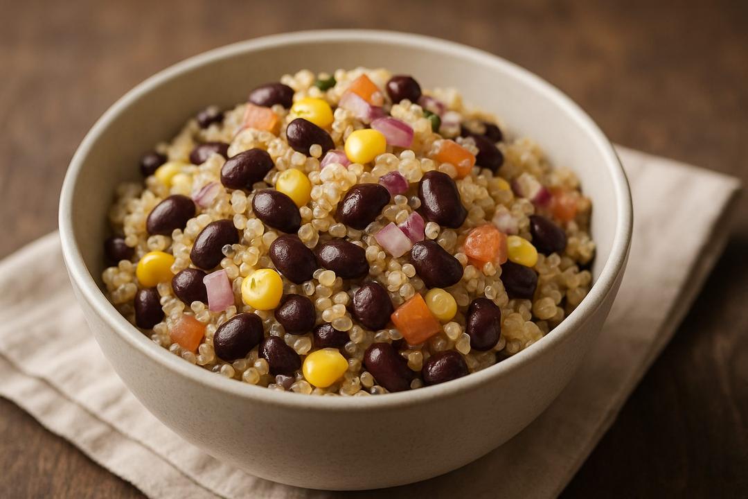 Inca Salad Recipe (Quinoa, Corn & Pink Beans)