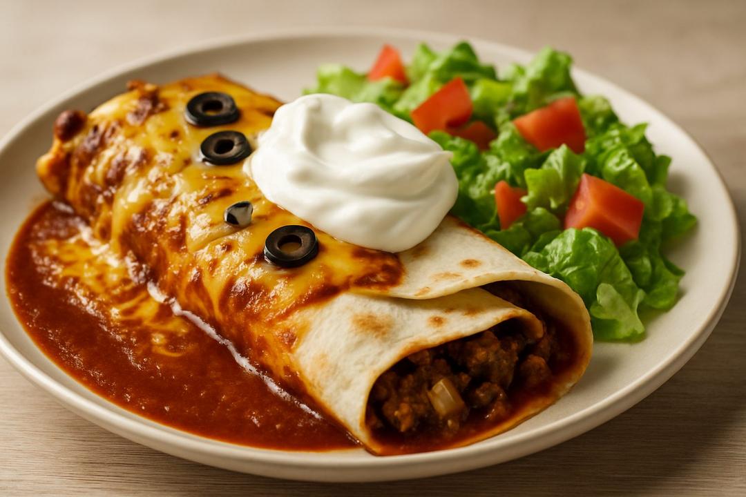 Kıymalı Enchilada Tarifi (Fırında Tortilla Dürüm)