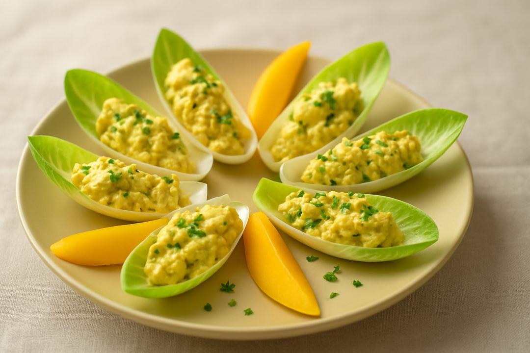 Körili Yengeç Salatası Tarifi (Hindiba Yapraklarında)