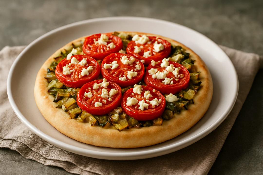 Leek, Tomato and Goat Cheese Pizza Recipe