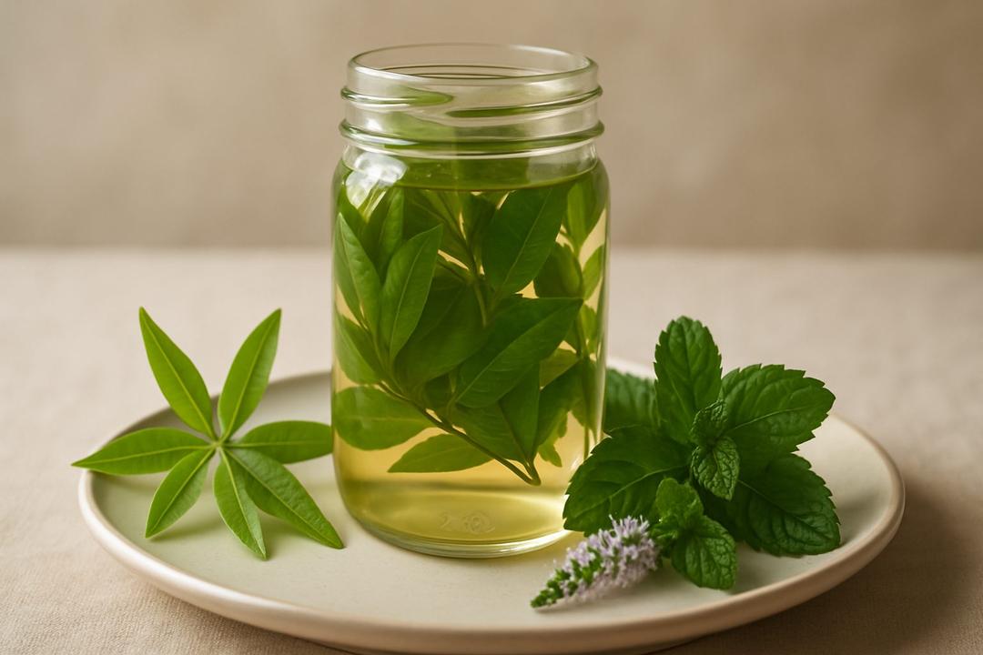 Limon Verbenalı ve Naneli Bitkisel Sirke Tarifi