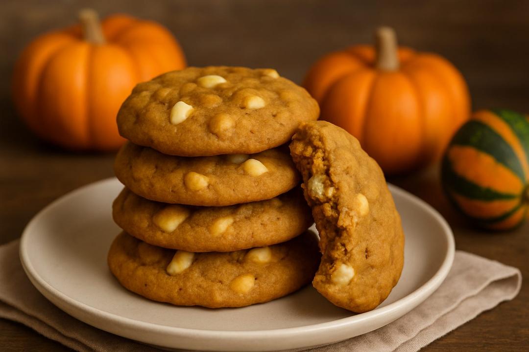 Macadamia White Chocolate Pumpkin Cookies Recipe