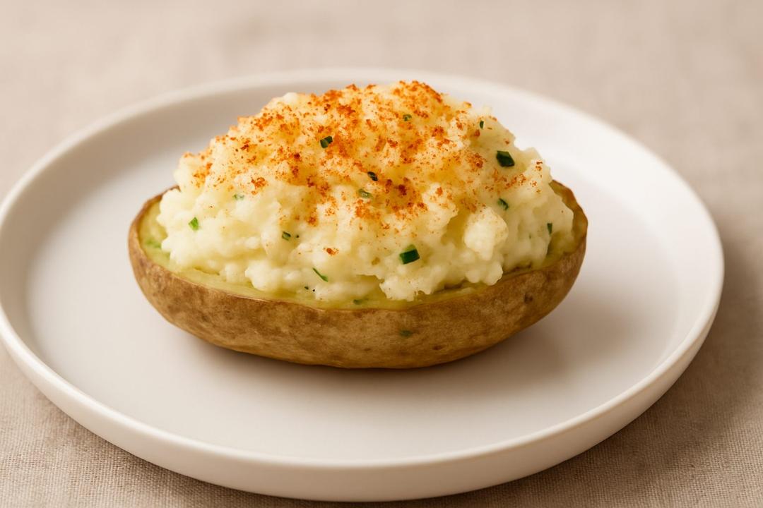 Mikrodalgada İki Kez Pişmiş Patates Tarifi (Twice-Baked)