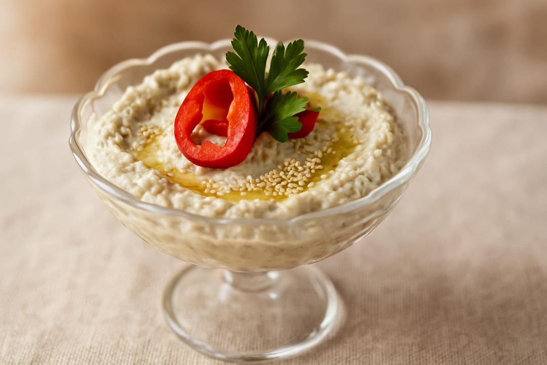 Mütebbel (Eggplant Dip with Tahini)