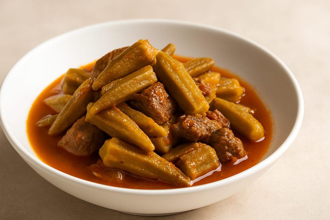 Okra with Meat Recipe