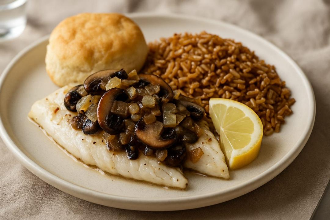 Orange Roughy with Veggies Recipe (Oven-Baked)