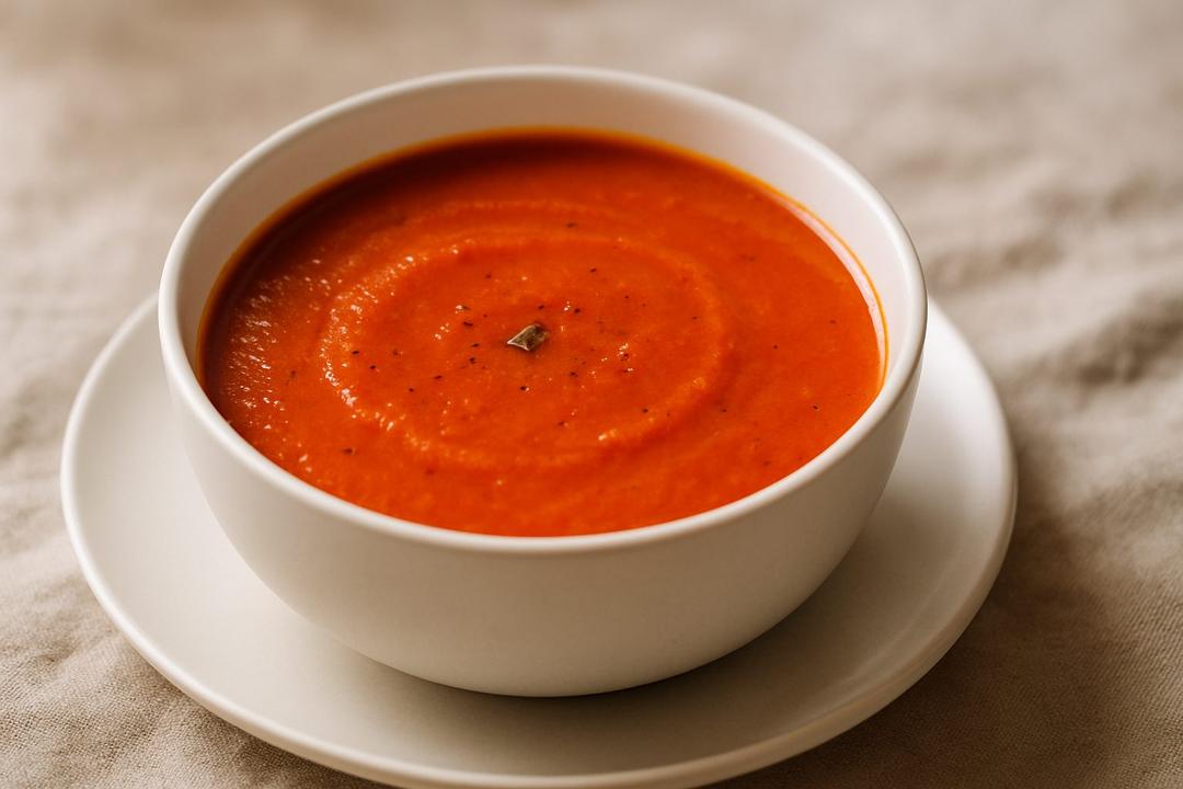Red Bell Pepper Soup Recipe (with Chicken Broth)