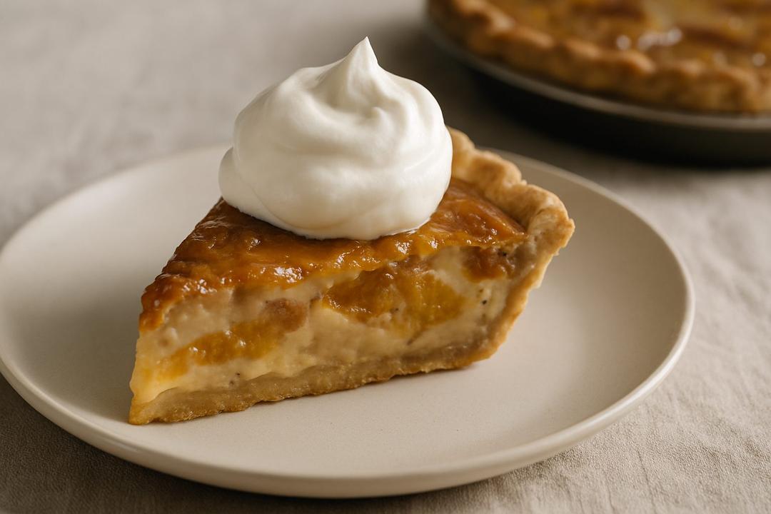 Şeftalili Ekşi Kremalı Turta Tarifi (Peach Sour Cream Pie)