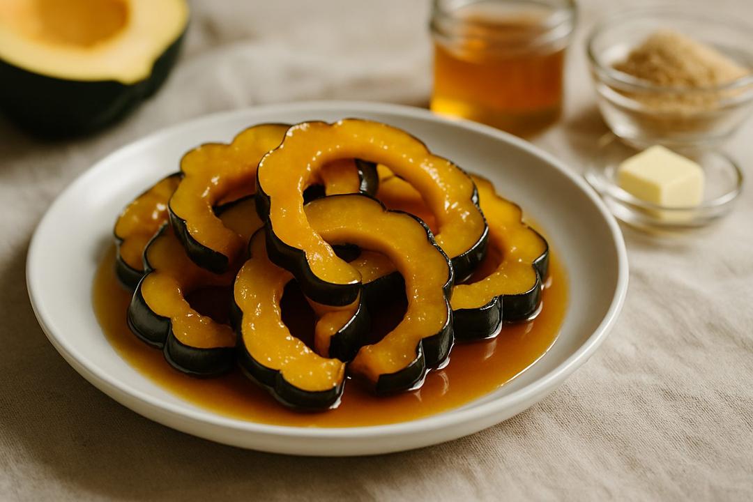 Şekerlenmiş Palamut Kabağı Tarifi (Candied Acorn Squash)