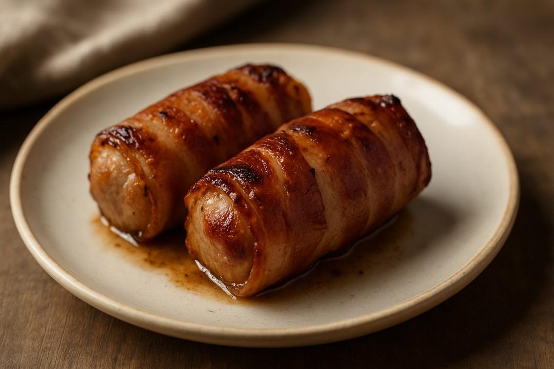 Slavinken Recipe (Bacon-Wrapped Sausages)