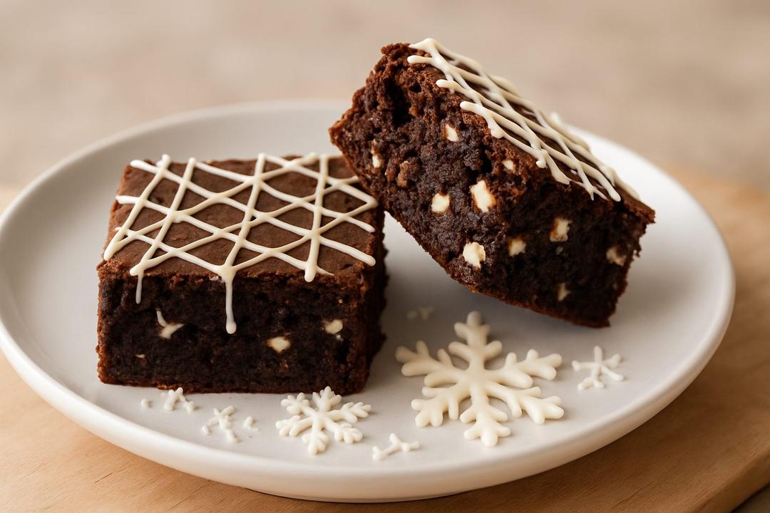 Snow Flurry Brownies Recipe (Easy Bar Cookie Brownies)