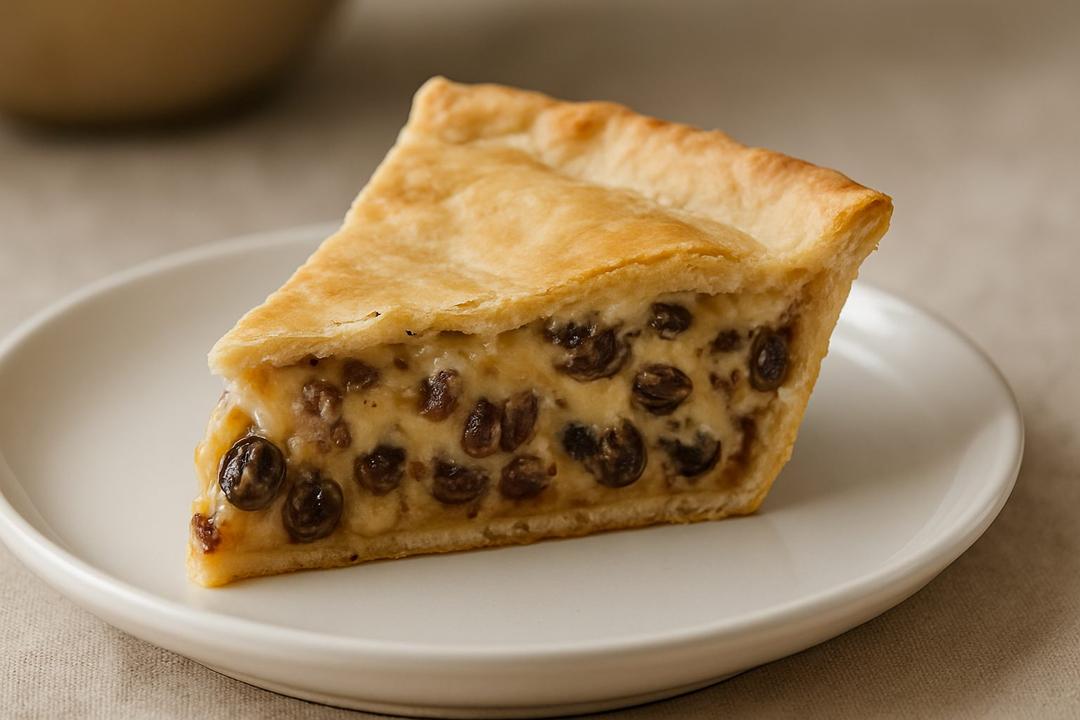 Sour Cream Raisin Pie Recipe (Spiced Raisin Pie)