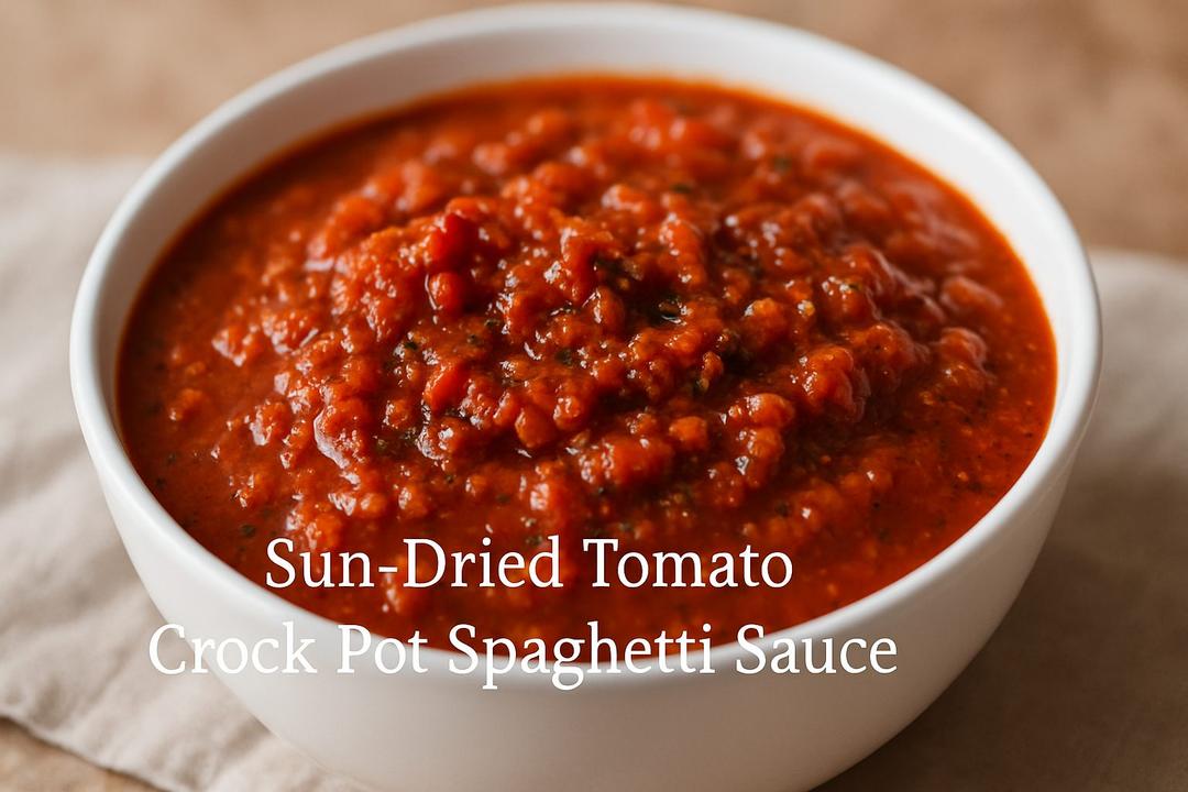 Sun-Dried Tomato Crock Pot Spaghetti Sauce Recipe