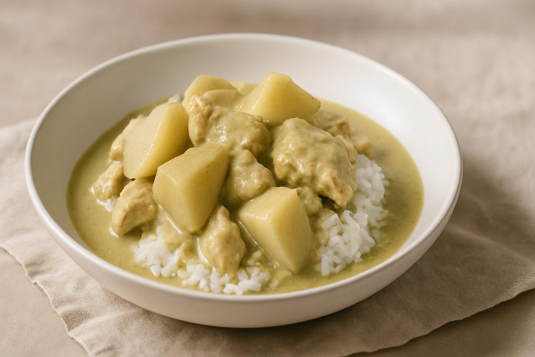 Tay Usulü Tavuklu Köri Tarifi (Hindistan Cevizi Sütlü)