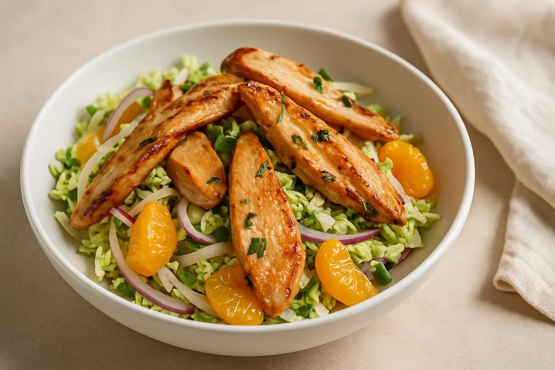 Thai Narenciye Tavuk Salatası Tarifi (Portakal ve Lime Soslu)