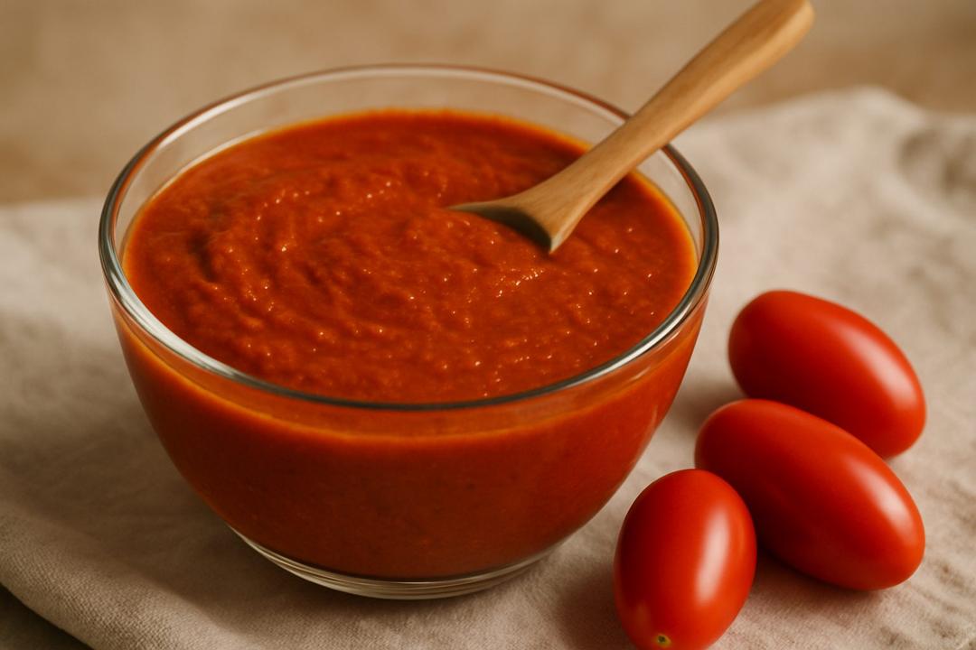 Tomato Sauce Recipe (With Onion and Garlic)
