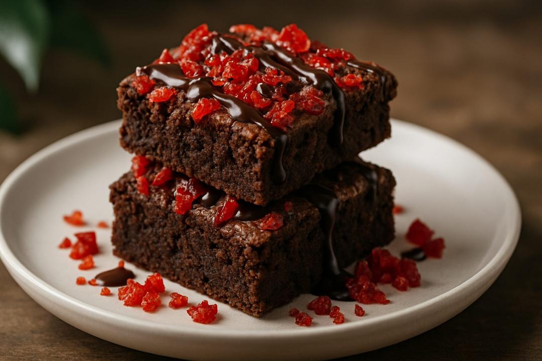 Vişneli Çikolatalı Brownie Tarifi (Yulaflı Bar Kurabiye)