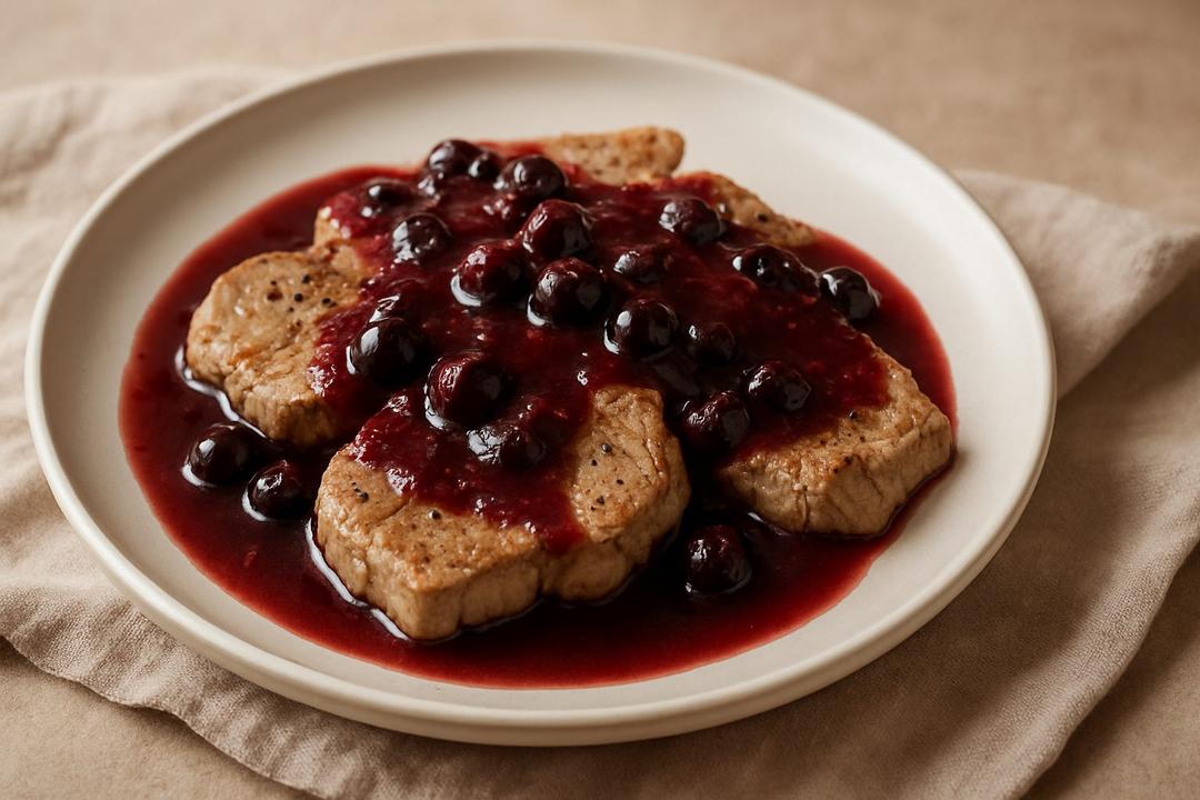 Yaban Mersinli Limonlu Soslu Dana Madalyon Tarifi