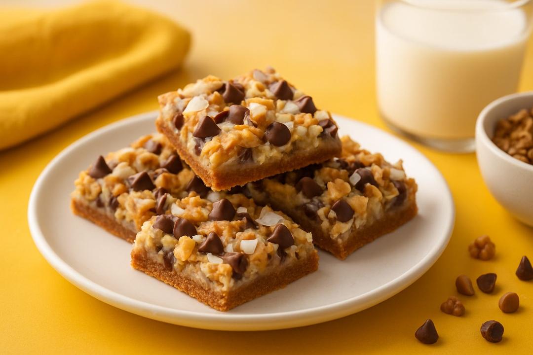 Yedi Katlı Magic Bar Kurabiye Tarifi (Seven Layer Bars)