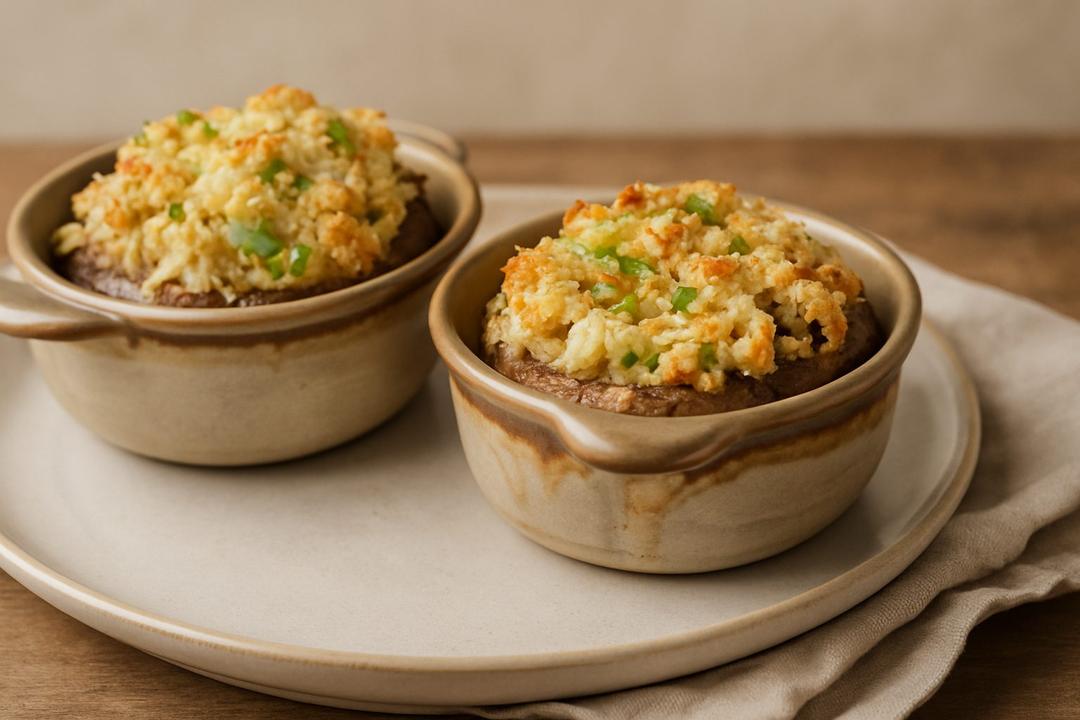 Yengeçli Mantarlı Fırın Tarifi (Crab-Stuffed Mushroom Bake)