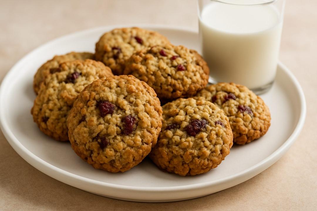 Yulaflı Kuru Turna Yemişli Kurabiye Tarifi (Drop Cookies)