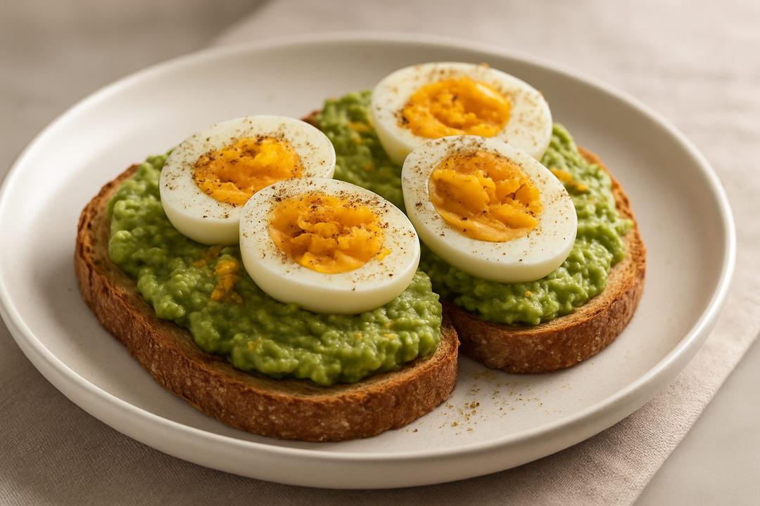 Yumurtalı Avokado Ezmesi Tarifi (Tam Buğday Ekmeği Üzerinde)