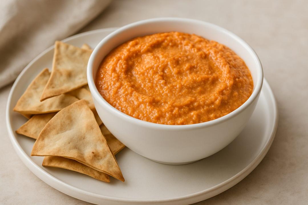 Yunan Usulü Düşük Yağlı Kırmızı Biberli Feta Dip Tarifi