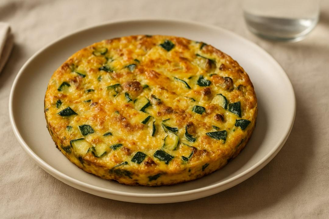 Zucchini Frittata Recipe (With Onion and Garlic)