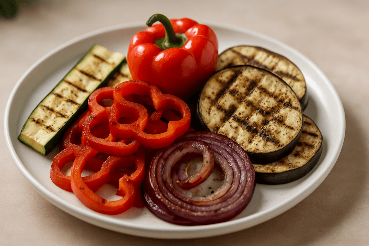 Barbekü Izgara Sebzeler Tarifi (Zeytinyağlı)